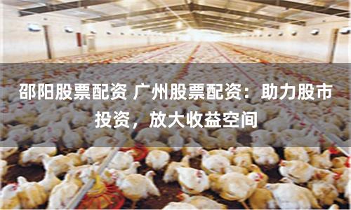 邵阳股票配资 广州股票配资：助力股市投资，放大收益空间