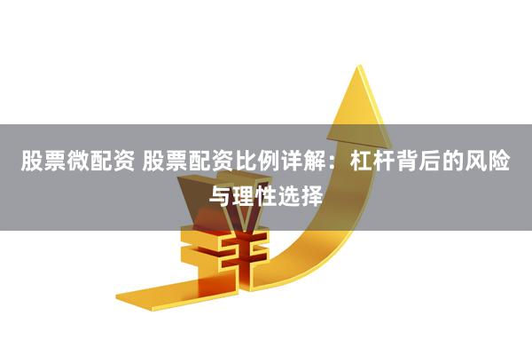 股票微配资 股票配资比例详解：杠杆背后的风险与理性选择