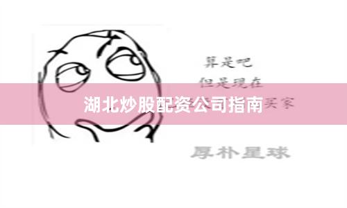 湖北炒股配资公司指南
